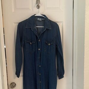 BB Denim Button-Up Dress